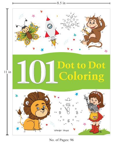 Wonder house 101 Dot to dot colouring Book Activity Book